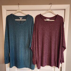 Time and Tru Pullover Tops